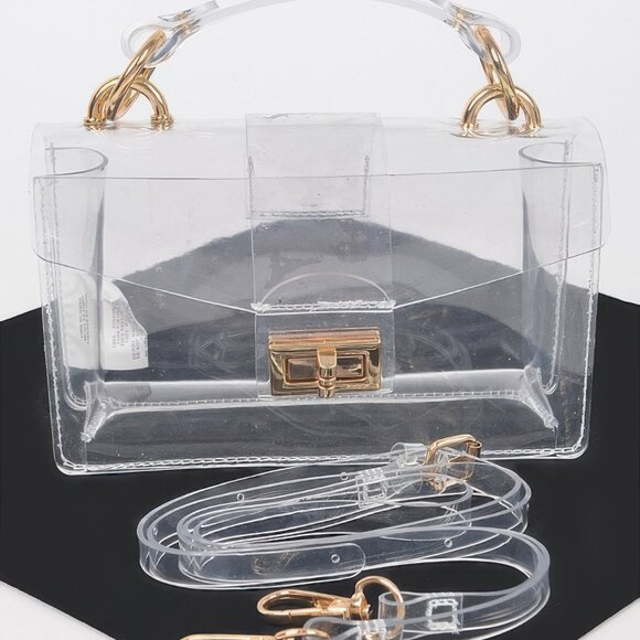 Transparent Top Handle Shoulder Bag - Picture 1 of 3
